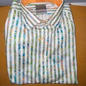 Thomas Dean floral button down